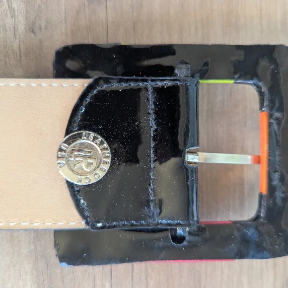 Leatherock Vintage Black Leather Belt - Picture 6 of 10